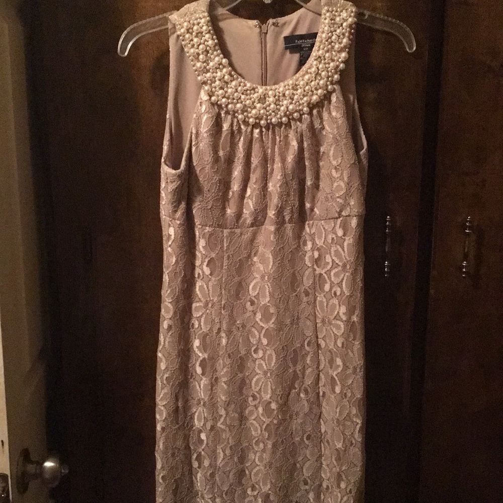 Beige long dress